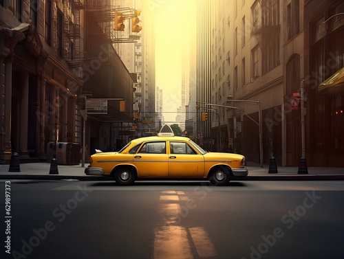 Symbol des Stadtlebens: Das gelbe Taxi auf den Straßen