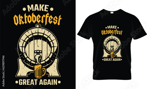 Oktoberfest german gifts t shirt design template