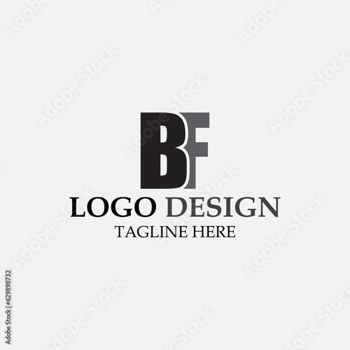 vector design elements for your company logo, letter bf logo. modern logo design, business corporate template. bf monogram logo.