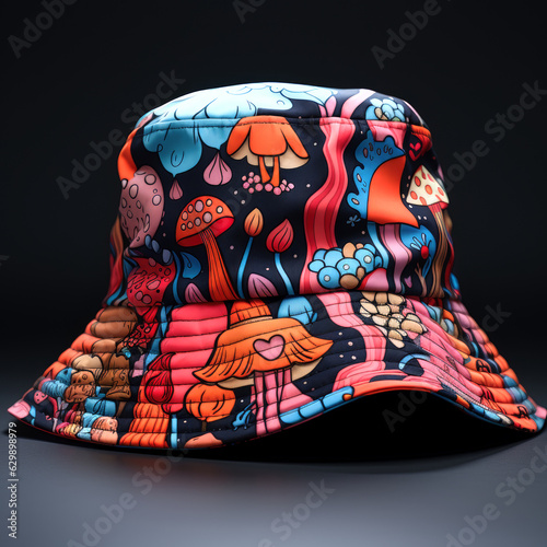 bucket hat style design concept . generative ai