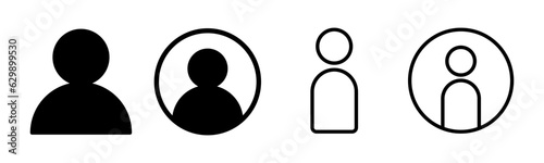 User Icon set illustration. person sign and symbol. people icon.