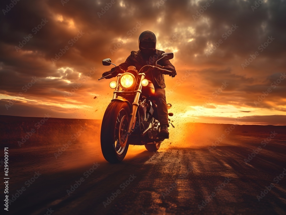 Freiheit auf zwei Rädern: Der Motorradfahrer unterwegs Freiheit auf zwei Rädern: Der Motorradfahrer unterwegs