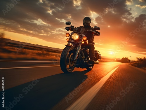 Freiheit auf zwei R  dern  Der Motorradfahrer unterwegs