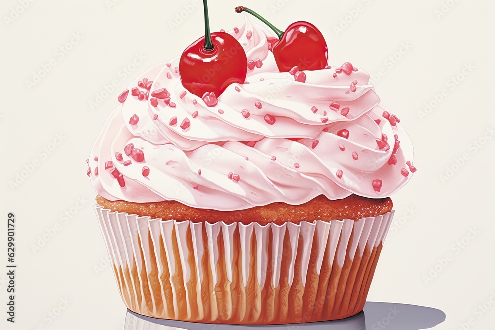 cake with cherry on top cake with cherry on top