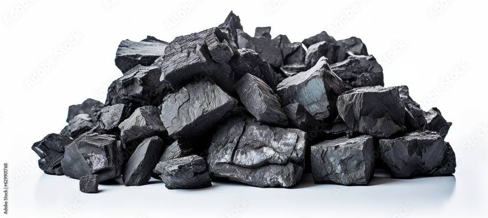 Coal stone. Generative AI technology.