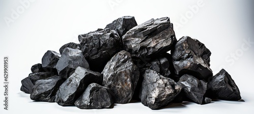 Raw coal ore. Generative AI technology.