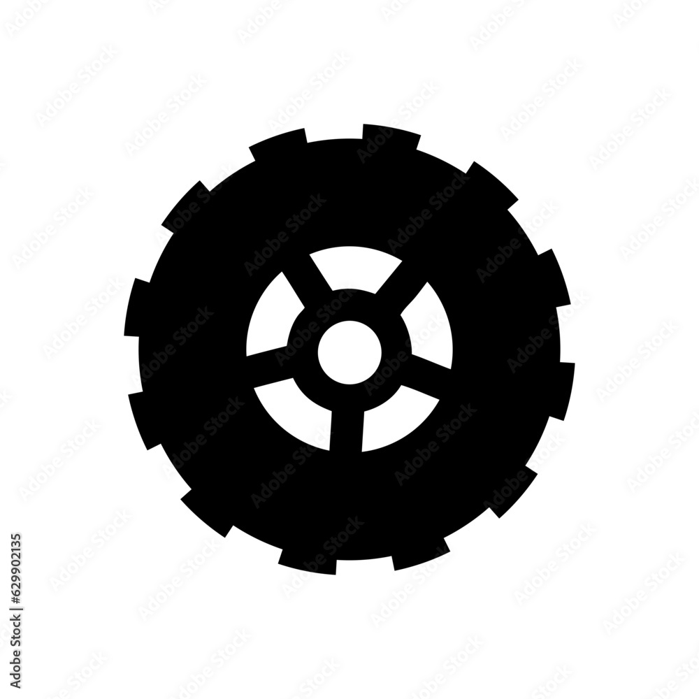 Cogwheel flat machine gear icon Cogwheel flat machine gear icon