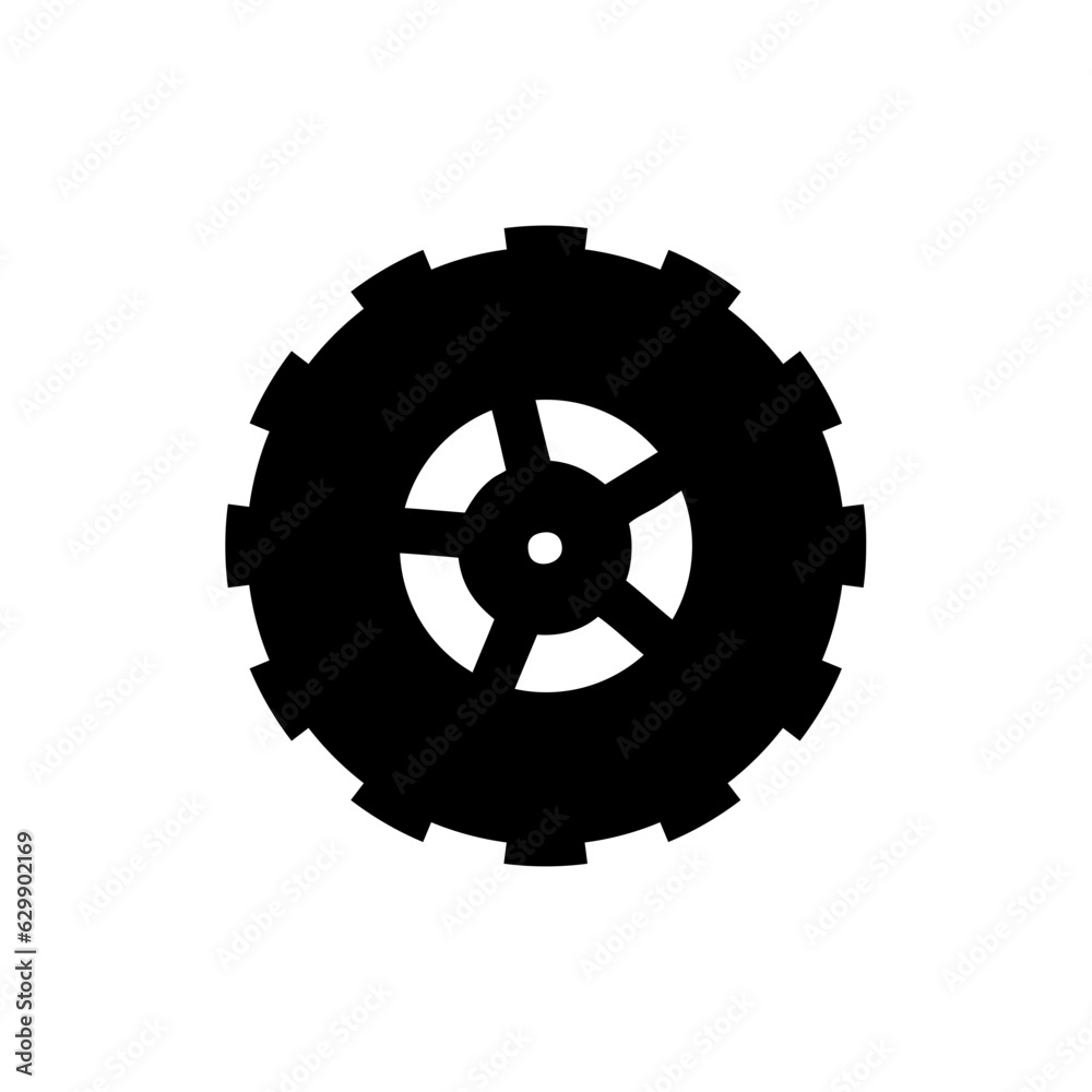 Cogwheel flat machine gear icon Cogwheel flat machine gear icon