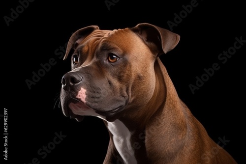 American Staffordshire Terrier. Ai generative. photo