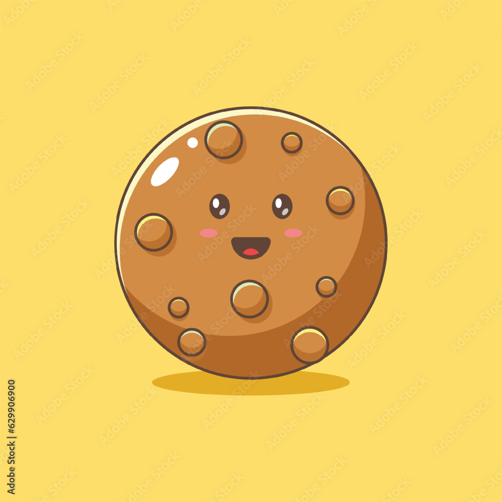 Fototapeta premium Cookies cartoon style icon illustration