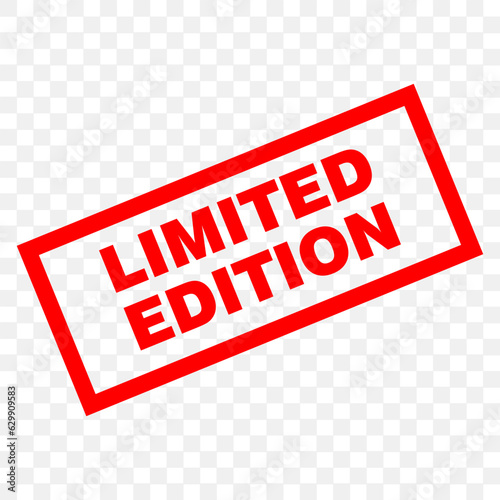 Limited edition, stamp and sticker vector