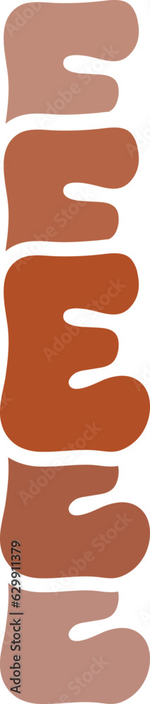 Bold Retro Stacked Font E Bold Retro Stacked Font E