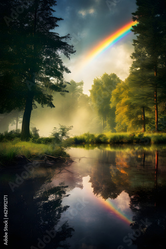 rainbow over the lake © Patrick