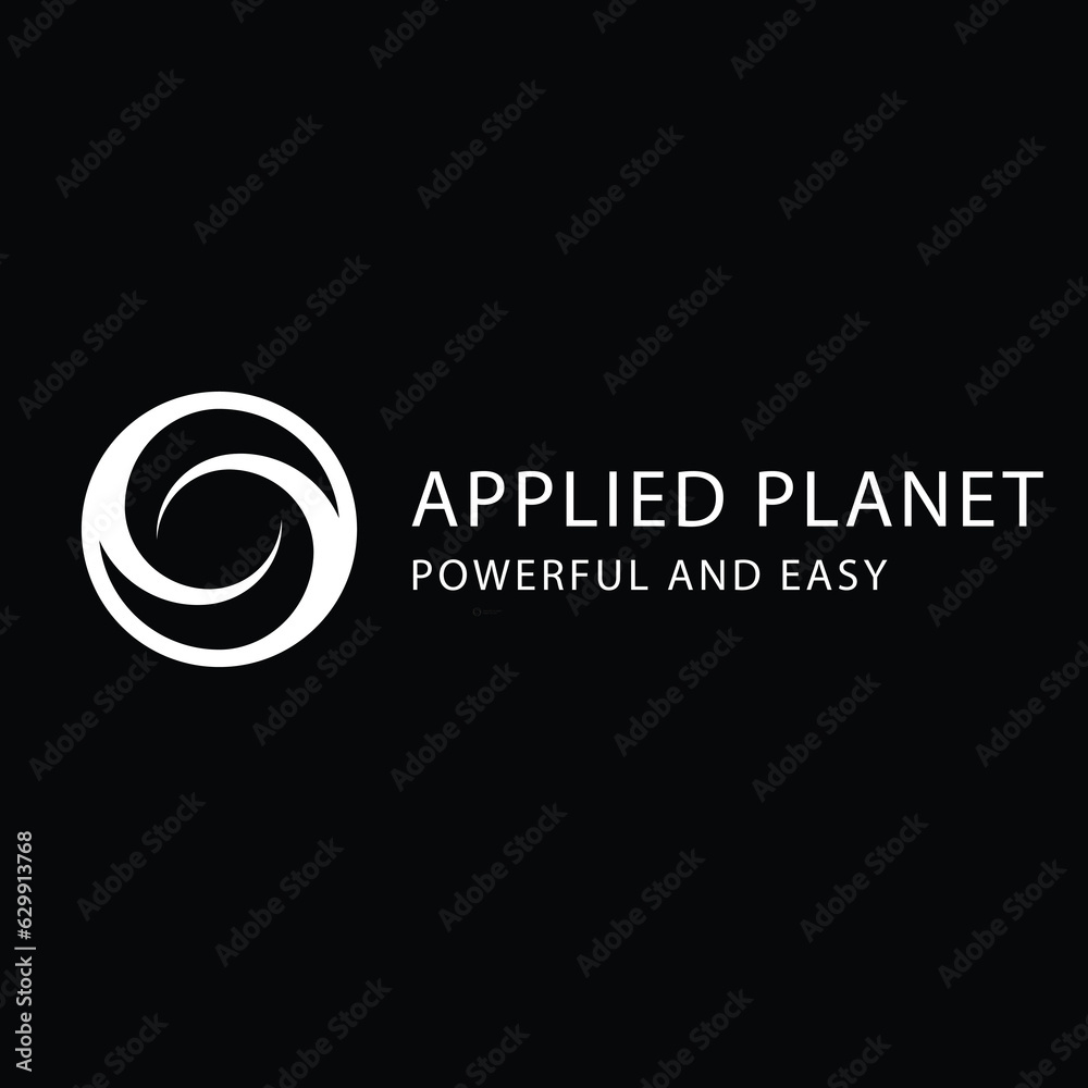 Abstract planet logo design