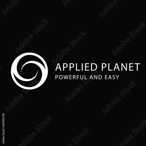Abstract planet logo design