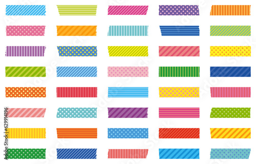 シンプル　カラフル　マスキング　セット