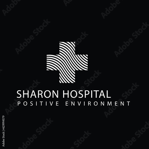 First aid medical sign logo design icon