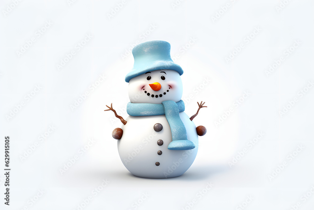 Snowman 3d animation Made with Generative AI