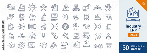Industry icons Pixel perfect. Data, finance, computer, ....