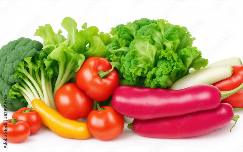 fresh vegetables isolated on white background fresh vegetables isolated on white background