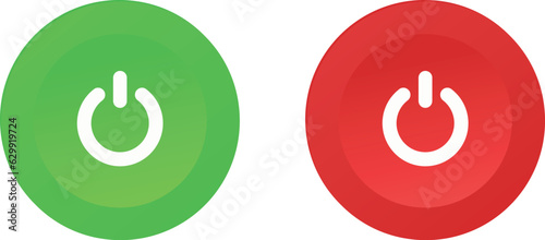 Power on off button vector 