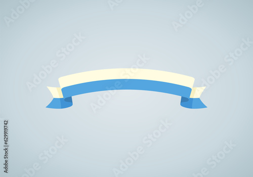 Ribbon with flag of Bavaria or Lucerne