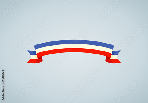 Ribbon with flag of Schleswig-Holstein or Valledupar photo