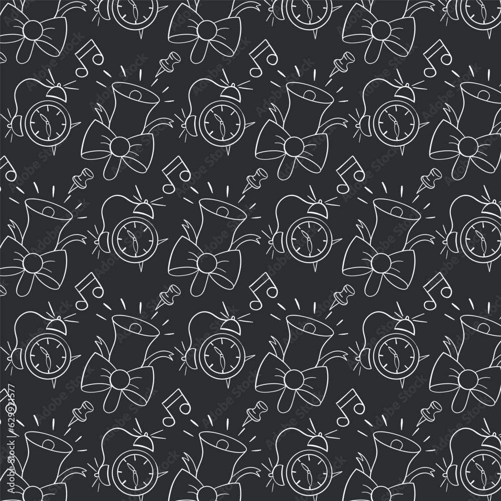 School background. Seamless pattern with doodles. Vector School background. Seamless pattern with doodles. Vector