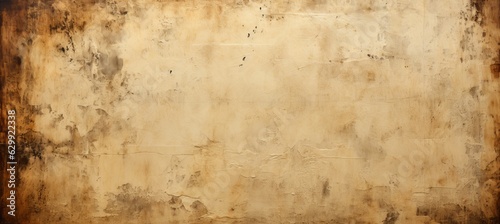 Aged old vintage paper texture background. Generative AI technology.