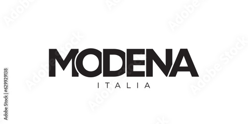 Modena in the Italia emblem. The design features a geometric style, vector illustration with bold typography in a modern font. The graphic slogan lettering. Free Download Modena in the Italia emblem. The design features a geometric style, vector illustration with bold typography in a modern font. The graphic slogan lettering. - GFXLoad