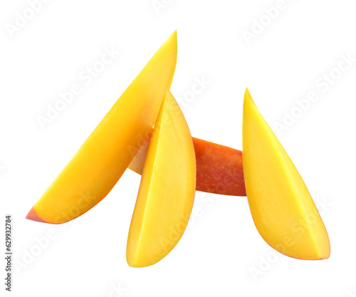mango slice isolated transparent png