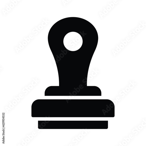 An icon of stamp in modern design style, ready to use vector