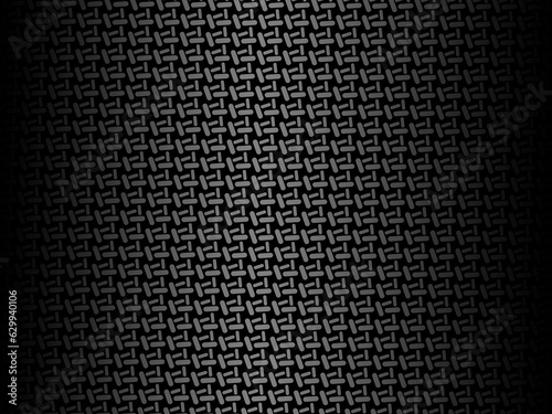 Black metal texture steel background. Perforated metal sheet.