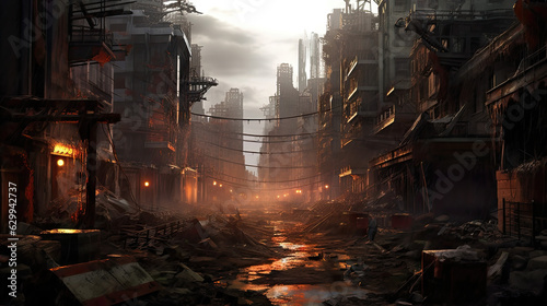 Unveiling the Haunting Beauty of a Postapocalyptic City  A Glimpse into a World Transformed
