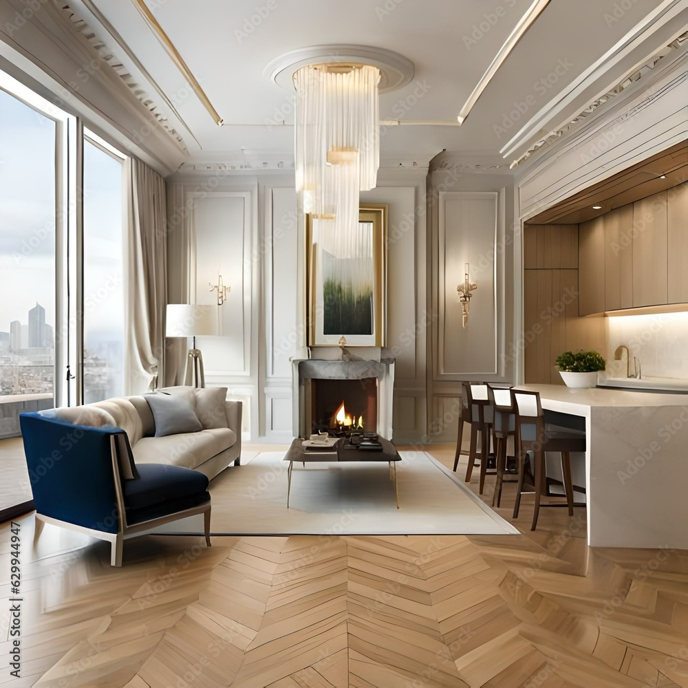 Fototapeta premium office room hotel interior generative by AI technology