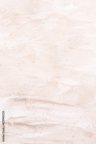 Beige watercolor abstract background. Full frame