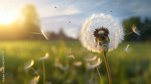 dandelion in the field