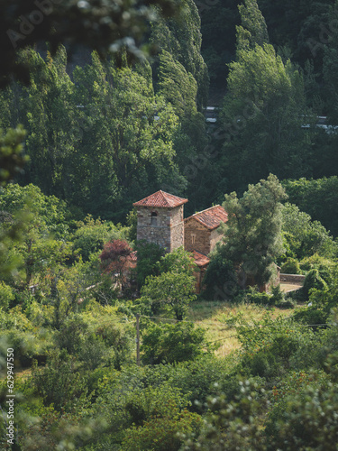 фотографія Old church surrounded by nature, Santa María de Lebeña