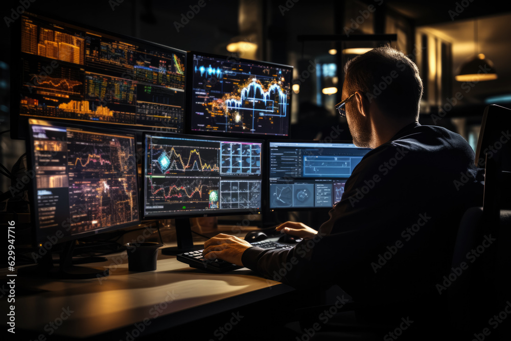 A data scientist working on a machine learning project the concept of machine learning A data scientist working on a machine learning project the concept of machine learning
