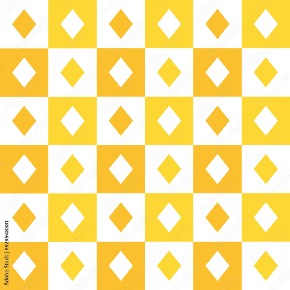 Yellow diamond pattern. diamond seamless pattern vector. diamond pattern. Decorative elements, floor tiles, wall tiles, bathroom tiles, swimming pool tiles.