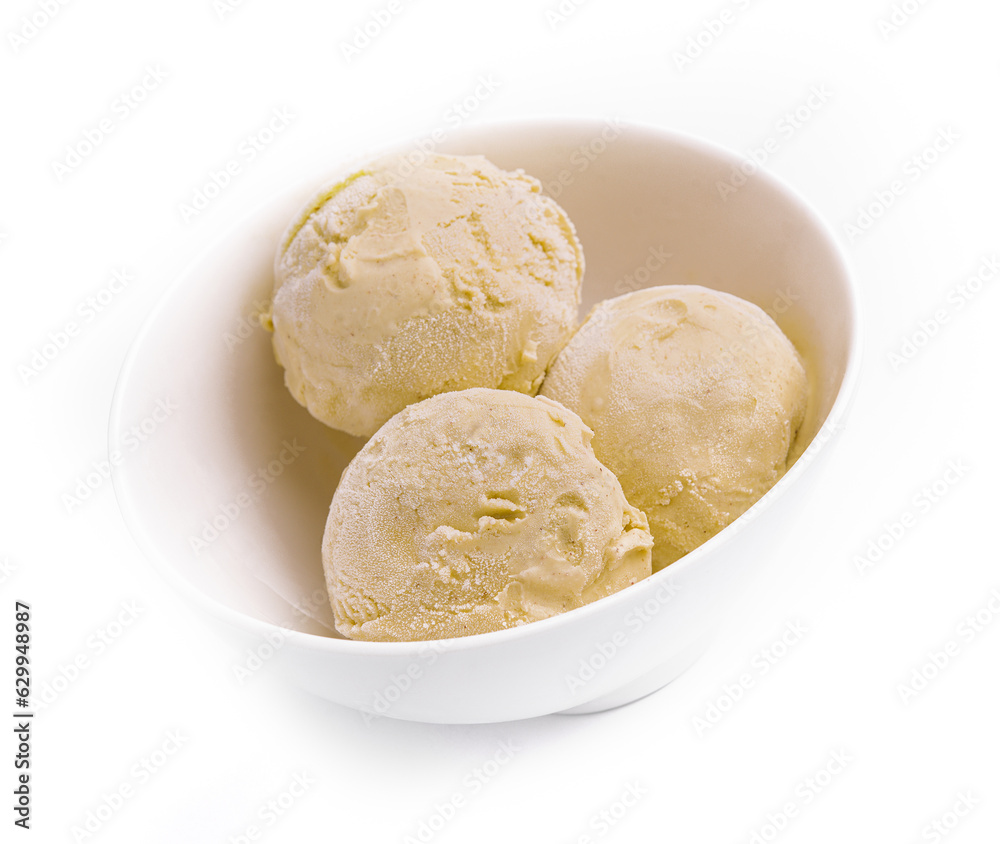 vegan banana ice cream in a bowl