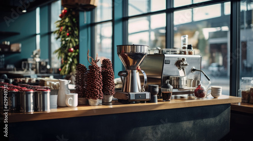 Holiday coffee bar, Generative Ai