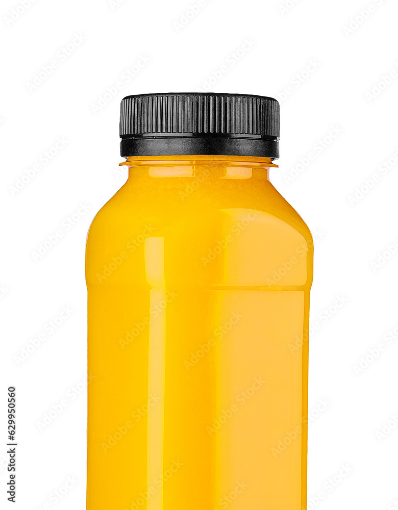 bottle of orange juice on white background bottle of orange juice on white background
