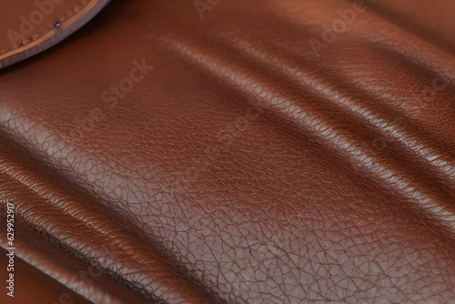 brown leather texture. Generative AI