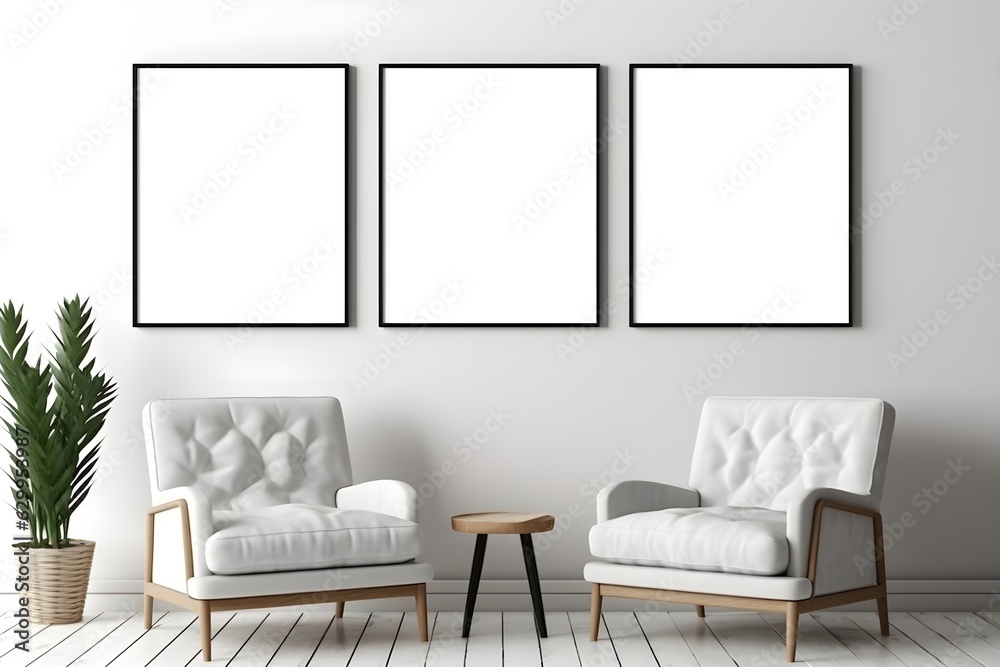 Sophisticated Interior Mockup, generative, ai Sophisticated Interior Mockup, generative, ai