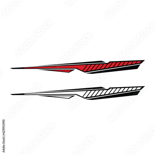 car wrapping sticker vector. modern car stickers