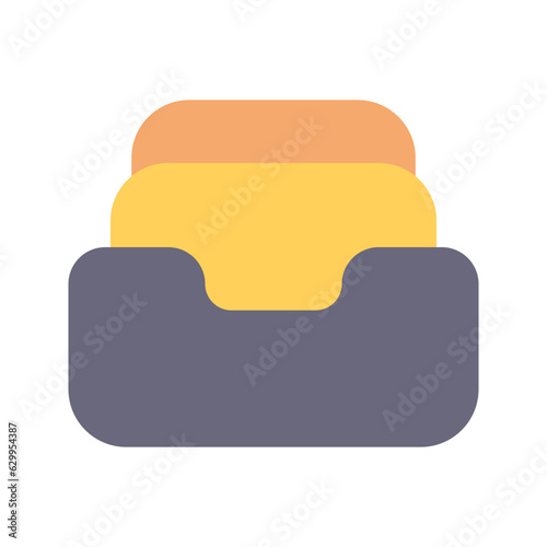 file cabinet flat icon