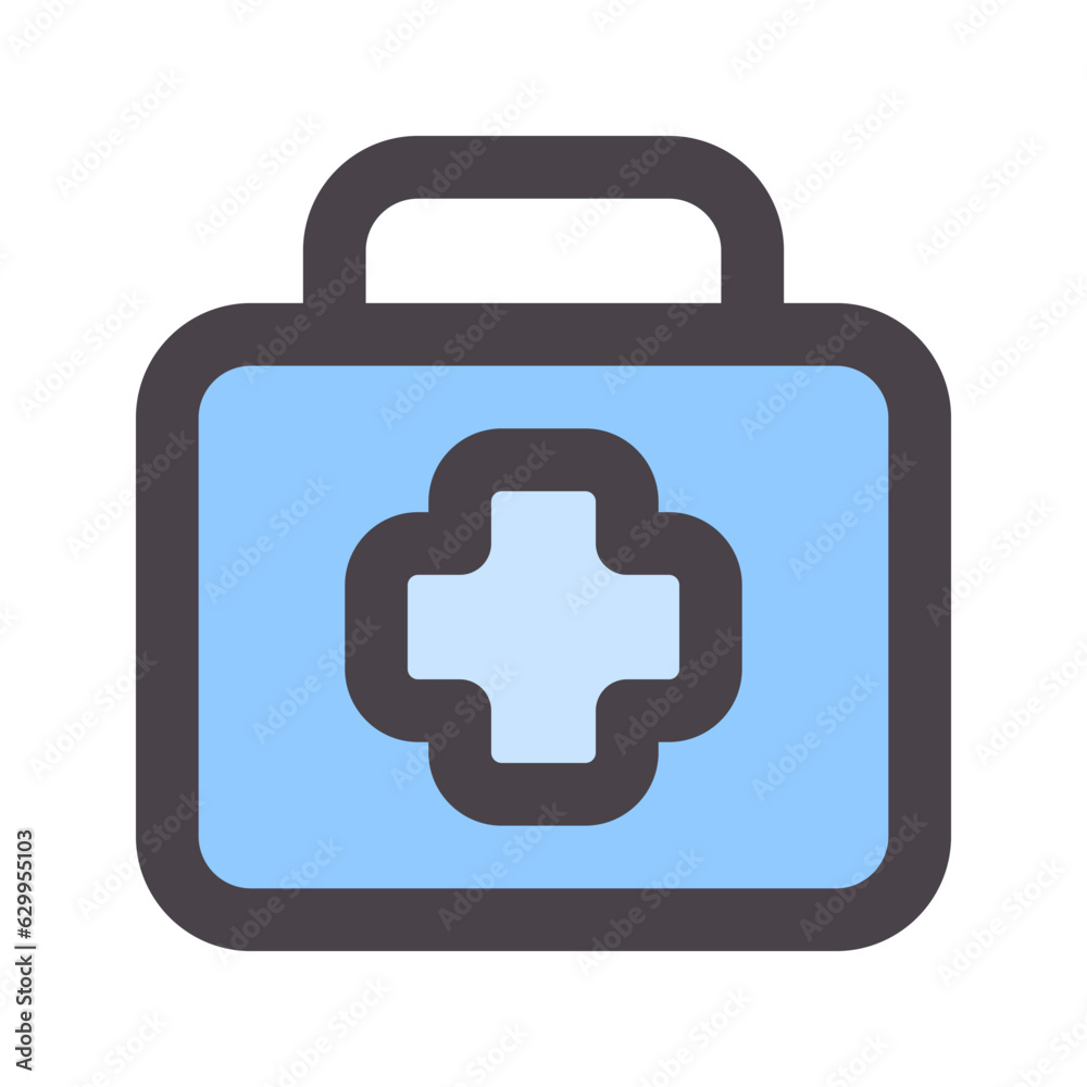 first aid kit flat line icon first aid kit flat line icon