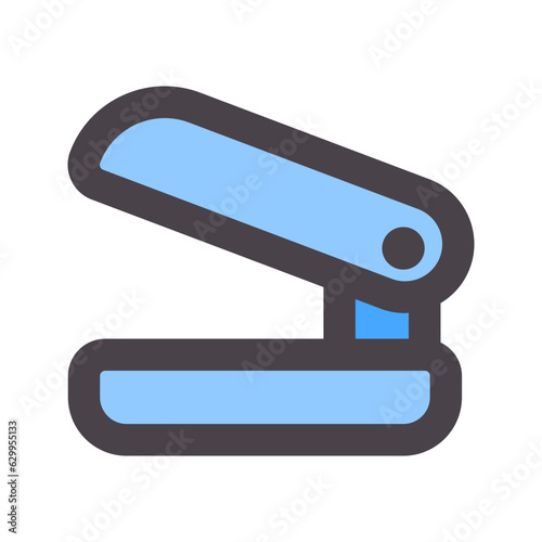 stapler flat line icon