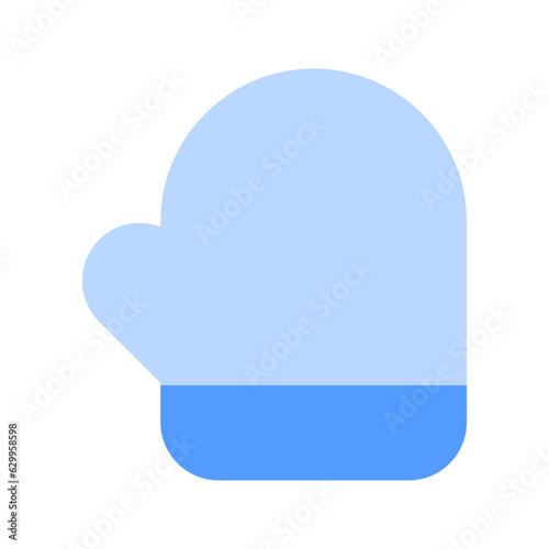 mitten duotone icon